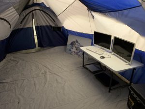 Research tent at Everest Escape Room