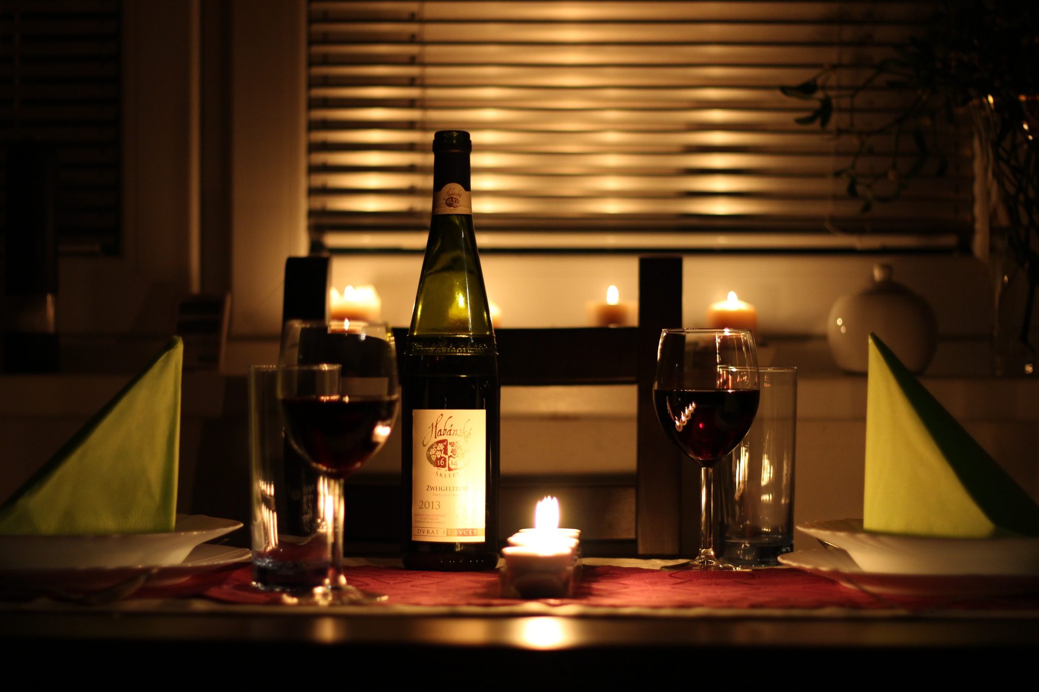 Romantic dinner for Valentine's Day
